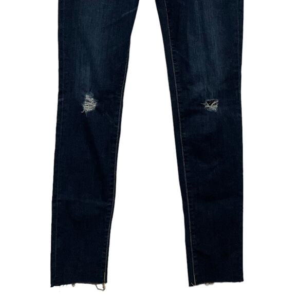 Adriano Goldschmied Distressed Dark Wash The Legging Ankle Jeans - Picture 3 of 10
